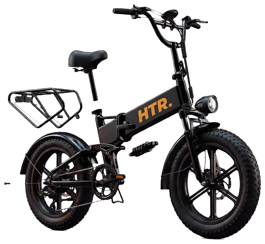 The Nomad partially disassembled — saddle, rack and shock separated